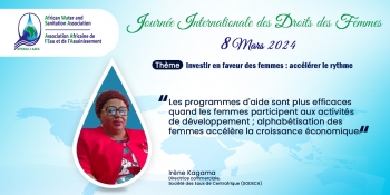 JIF2024 : Déclaration de la Présidente du Réseau Centrafricain des Femmes Professionnelles de l&#039;Eau et de l&#039;Assainissement