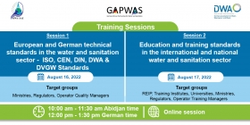 European and German Standards in the Water and Sanitation Sector: AfWA is organising online training sessions