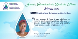 JIF2024 : Déclaration de la Présidente du réseau Panafricain des Journalistes pour le WASH