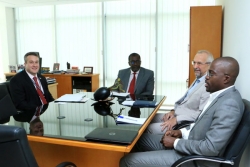 Representatives of USAID West Africa bureau and the US embassy in Côte d’Ivoire visit the African Water Association (AfWA)