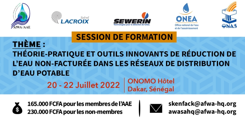 Réduction de l’Eau Non-Facturée : l&#039;AAE organise une session de formation pour des experts, à Dakar au Sénégal