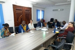 The Representatives of the Bill and Melinda Gates Foundation (BMGF) and the USAID West Africa Bureau carry out a work visit to the African Water Association (AfWA)