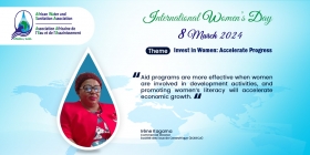 IWD2024: Statement by the President of the Central African Network of Women Water and Sanitation Professionals