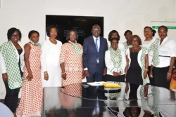 Introduction of the Ivoirian Network of Professional Women in Water and Sanitation (rifpea) to the Minister of Economic Infrastructures of Côte d’Ivoire